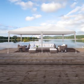 3X6m White Right Angle Unfounded Folding Shed Oxford Cloth