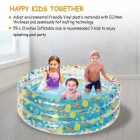 Family-friendly Foldable Inflatable Swimming Ball Pool For 3 Kids With Balls, Pool Tool Accessories, Essential For Summer Water Play