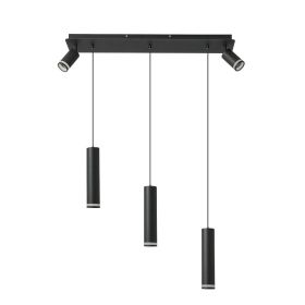 Angelina 5 - Light Cylinder Kitchen Island Pendant No Bulb