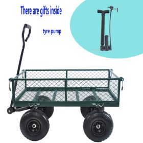 Wagon Cart Garden Cart Trucks Make It Easier To Transport Firewood Green