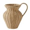 Better Homes & Gardens 9" Faux Wood Rattan Pitcher Vase
