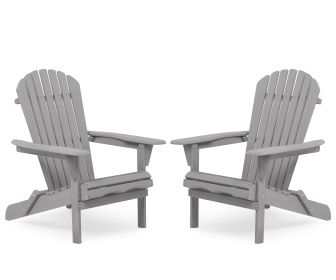 2 Pack Outdoor Wooden Folding Beach Chairs Frog Style Portable Patio Lawn Chairs Classic Deck Chairs for Garden Backyard Camping Porch Balcony Relaxat