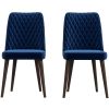 Katie Mid-Century Modern Velvet Dining Chair (Set of 2)