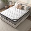 Assembled in USA - High Quality 12" King Diamond Innerspring Hybrid and Cooling Gel Memory Foam Mattress, Pressure Relief, and Motion Isolation
