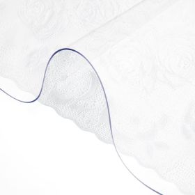 VEVOR Plastic Table Cover 36 x 60 Inch, 1.5 mm Thick Clear Table Protector, Rectangle Clear Desk Mat