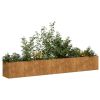 Planter Rusty 110.2"x15.7"x15.7" Weathering Steel