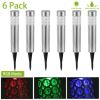 6 Pack Outdoor Solar Light IP44 Waterproof RGB Garden Lamp Landscape Lawn Décor Light