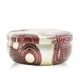VOLUSPA - 3 Wick Decorative Tin Candle - Gilt Pomander & Hinoki 72216 340g/12oz
