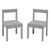 Child 3-Piece Table and Chairs Set, in Grey Age Group 1 to 5 Years Old.