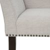 Welburn Upholstered Bench Cream