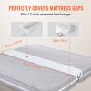 2-in-1 Bed Bridge Twin to King with Attached Sheet - Twin Bed Connector - Split King Gap Filer - Mattress Wedge Gap Filler - Twin to King Bed Converte
