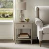 Victoria Bedside Table Reclaimed Grey