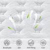 QUEEN Size 12 Inch Hybrid Mattress Individual Pocket Spring 7-Zoned Memory Foam Knitted Cover CertiPUR-US White