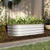 4x2x1ft Raised Garden Bed Kit, Galvanized Planter Raised Garden Beds for Outdoor for Vegetables,Flowers &Herbs, Heavy Duty, Rust-Resistant