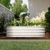4x2x1ft Raised Garden Bed Kit, Galvanized Planter Raised Garden Beds for Outdoor for Vegetables,Flowers &Herbs, Heavy Duty, Rust-Resistant