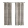 1PC 50x84" Plaid Rod Pocket and Back Tab Curtain Panel with Fleece Lining