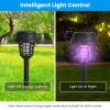 Solar Mosquito Zapper 4-Pack – Dual Purple UV & White LED Modes, 532 V Electric Shock, Auto On/Off, 800 mAh Rechargeable Battery
