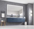 72 x 36 Inch LED Bathroom Mirror with Front and Backlight, Wall Mounted Vanity Mirror, Anti-Fog, Memory, 3 Colors, Stepless Dimmable