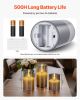 VEVOR Flameless LED Candles 3 Pack Battery Operated Candles with Remote Control