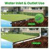 4Inch Green Angled Yard Drainage Pipe With Sloped Grate Yard Drain Emitter For Sump Pump Discharge Downspout Extensions Inlet Outlet Yard Drain Compat