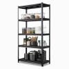 72" H Adjustable Garage Shelves, 5-Tier Heavy Duty Shelving Unit