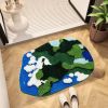 Moss Area Rug Water-Absorbent and Non-slip Moss Rugs for Bedroom Easy to Clean Moss Carpet Suitable for Bathroom, Living