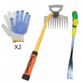 2-Pack Of Weeding Tools, Upgraded 11-Tooth Dual-Purpose Manual Multi-Purpose Weeding Tool For Vegetable Gardening, Backyard Farms - Not Allowed F (Option: Weeding tools)