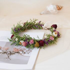 Baby Breath Crown, Dried Crown, Bride Crown, Wedding Crown, Daily Crown, Party Crown, Birthday Crown (Option: Child)