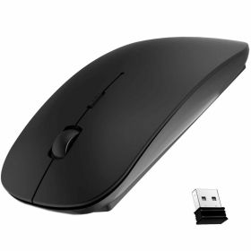2.4GHz USB Wireless Optical Mouse Mice For Apple Mac Macbook Pro Air PC (Manufacturer Color: Black)