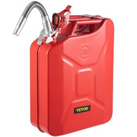 VEVOR Jerry Fuel Can, 5.3 Gallon / 20 L Portable Jerry Gas Can with Flexible Spout System (Quantity: 1 Piece, Color: Red)
