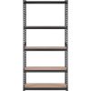 VEVOR Storage Shelving Unit, 5-Tier Adjustable, 2000 lbs Capacity, Heavy Duty Garage Shelves Metal Organizer Utility Rack, Black