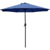 9 ft. Aluminum Market Crank and Tilt Patio Umbrella