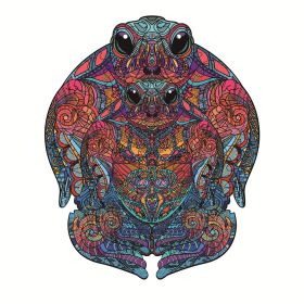 Each Piece Is Animal Shaped Christmas Gift Colorful Elephant Turtle Wooden Jigsaw Puzzles (Option: 12Style-A3)
