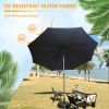 9 ft. Aluminum Market Crank and Tilt Patio Umbrella