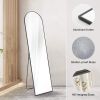 Floor Standing Mirror, Wall Mirror with Stand Aluminum Alloy Thin Frame,21''*64''