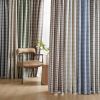 1PC 50x108" Plaid Rod Pocket and Back Tab Curtain Panel with Fleece Lining