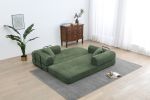 77.9'' Convertible Folding Sofa Bed – 4-in-1 Modular Floor Couch, Corduroy Small Cloud Couch, Compressed Foldable Sleeper Sofa