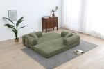 77.9'' Convertible Folding Sofa Bed – 4-in-1 Modular Floor Couch, Corduroy Small Cloud Couch, Compressed Foldable Sleeper Sofa