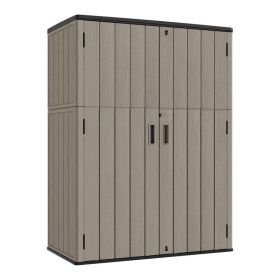 57 Cubic Foot Waterproof Outdoor Vertical Storage Shed (Option: Sheds Storage)